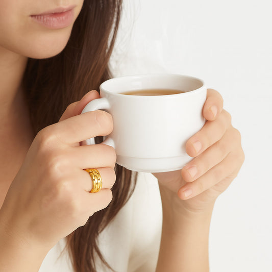 Anillo Chain Regulable Oro