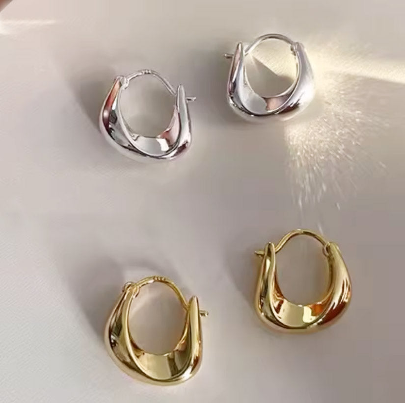 Aros New Roman Plata - Par
