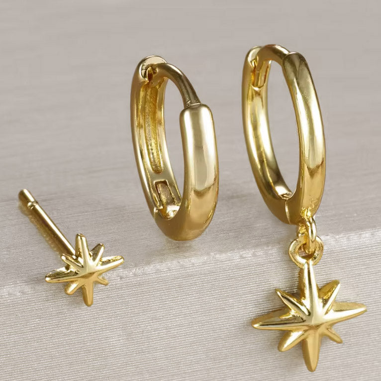 Trío de Aros Twinkle Oro