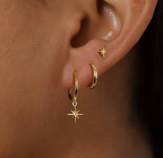 Trío de Aros Twinkle Oro