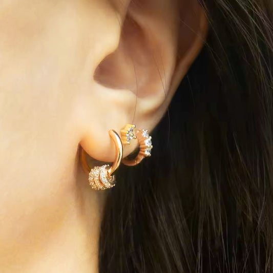 Aros Megan Oro - Par