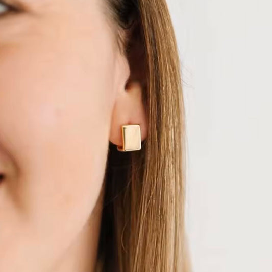 Aros Cubic Oro - Par