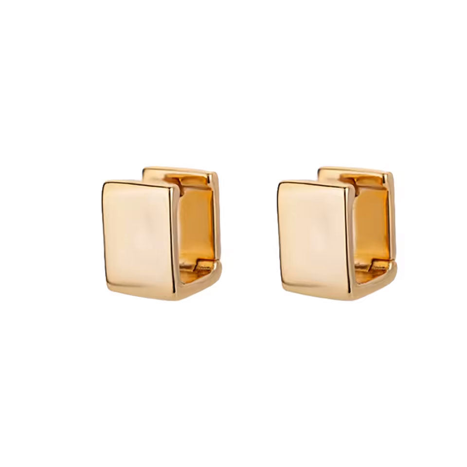 Aros Cubic Oro - Par