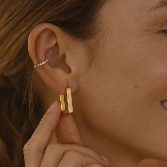 Aros Olivia Oro - Par