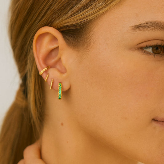 Aros Harry Green Oro - Par