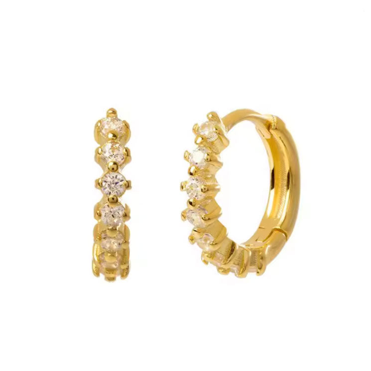 Aros Harry White Oro - Par