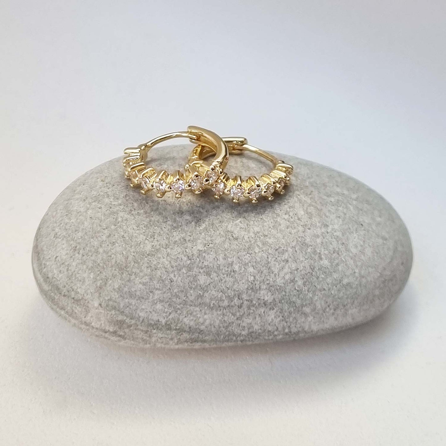 Aros Harry White Oro - Par