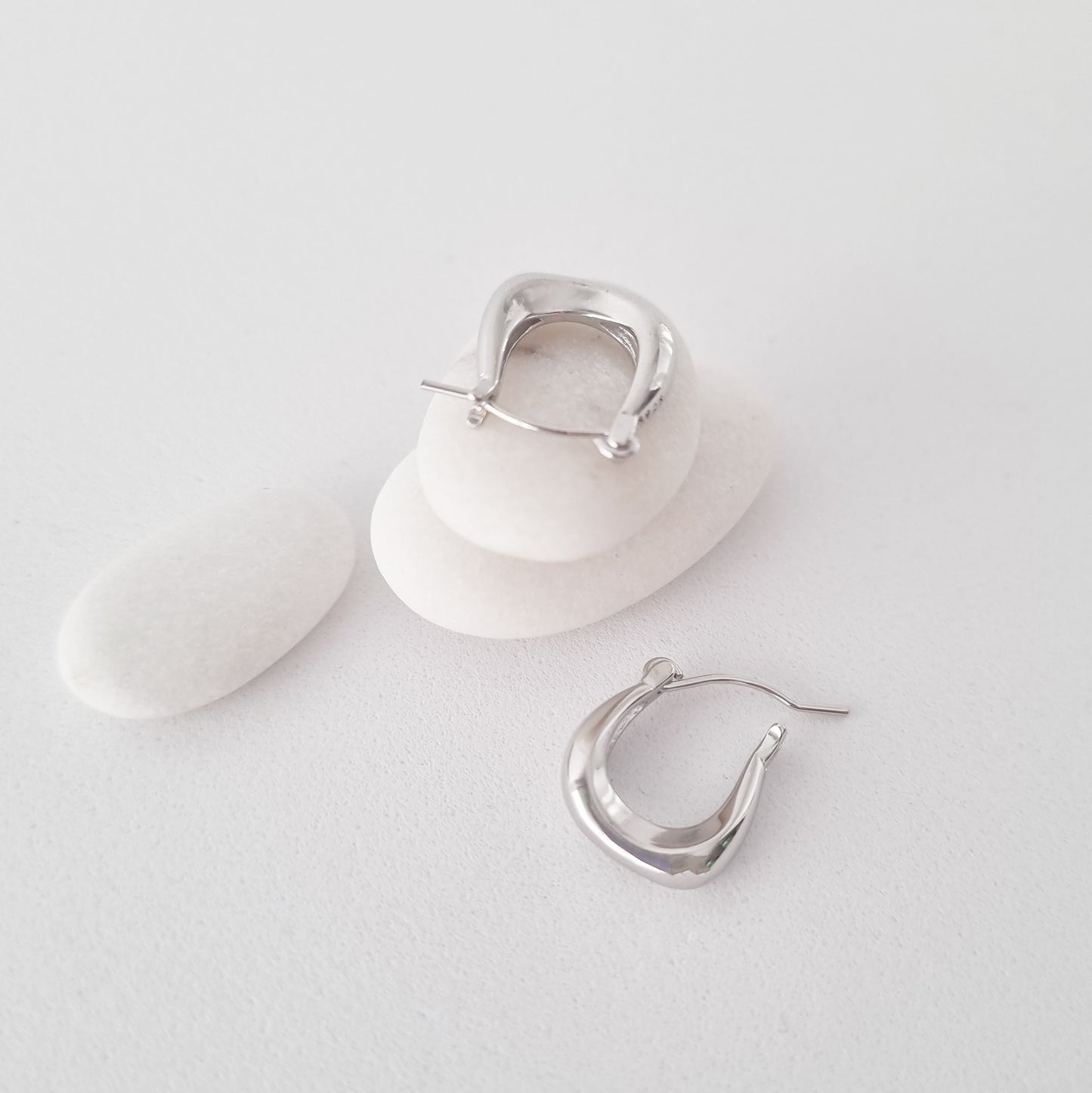 Aros New Roman Plata - Par