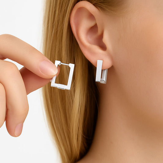 Aros Olivia Plata - Par