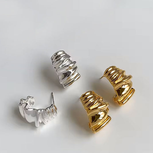 Aro Plisado Plata - Par