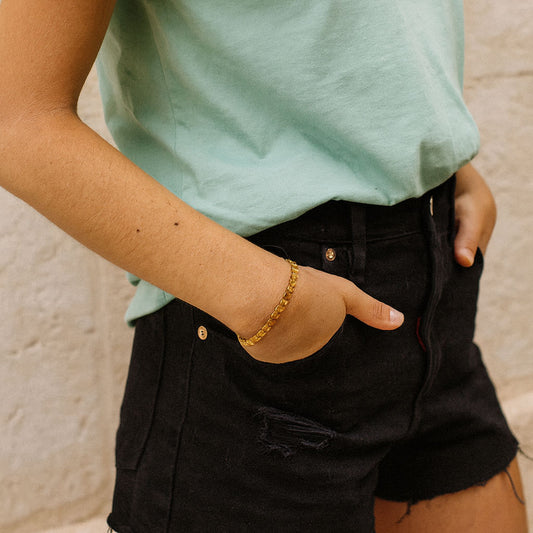 Pulsera Pebbles Oro