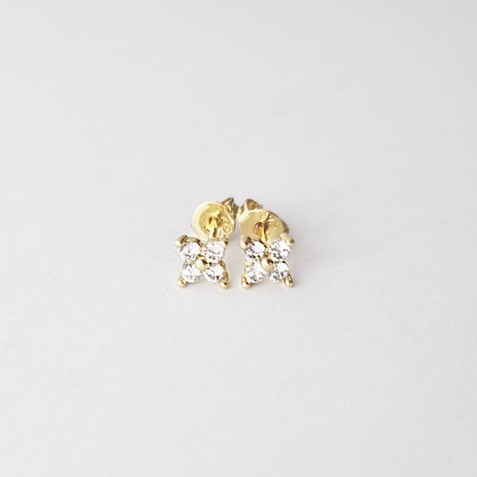 Aros Florcita Oro - Par