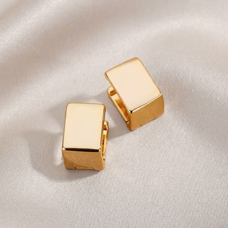 Aros Cubic Oro - Par