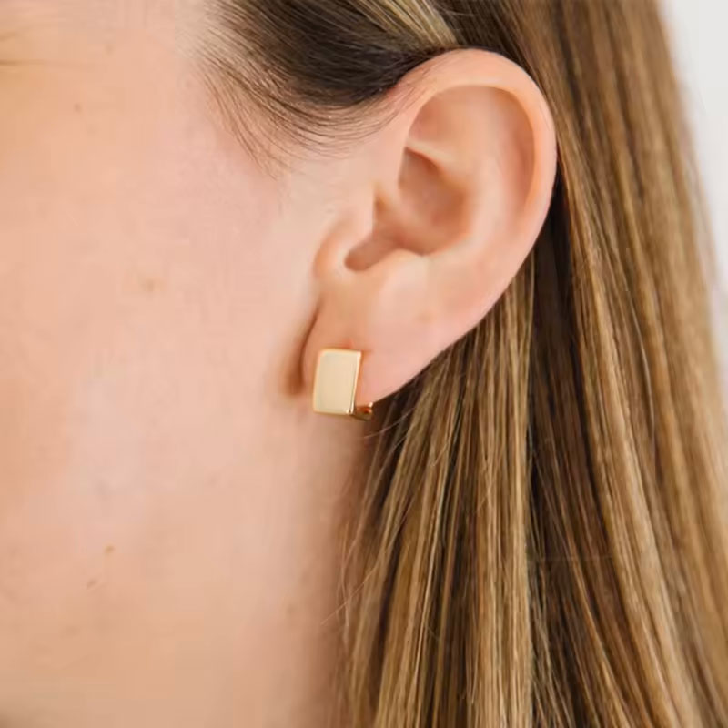 Aros Cubic Oro - Par