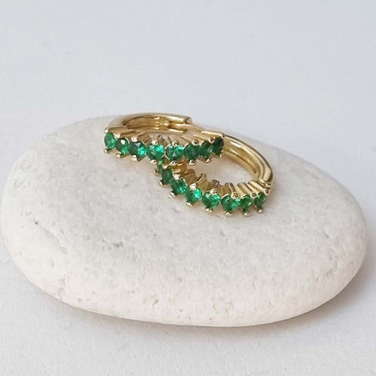 Aros Harry Green Oro - Par
