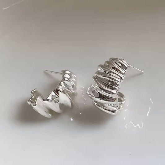 Aro Plisado Plata - Par